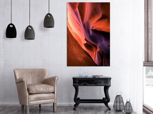 Canvas Print - Inside the Canyon (1 Part) Vertical-ArtfulPrivacy-Wall Art Collection