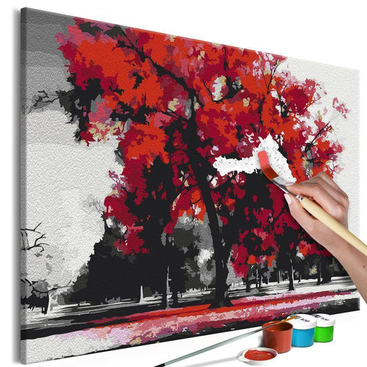 Start learning Painting - Paint By Numbers Kit - Expressive Tree - new hobby
