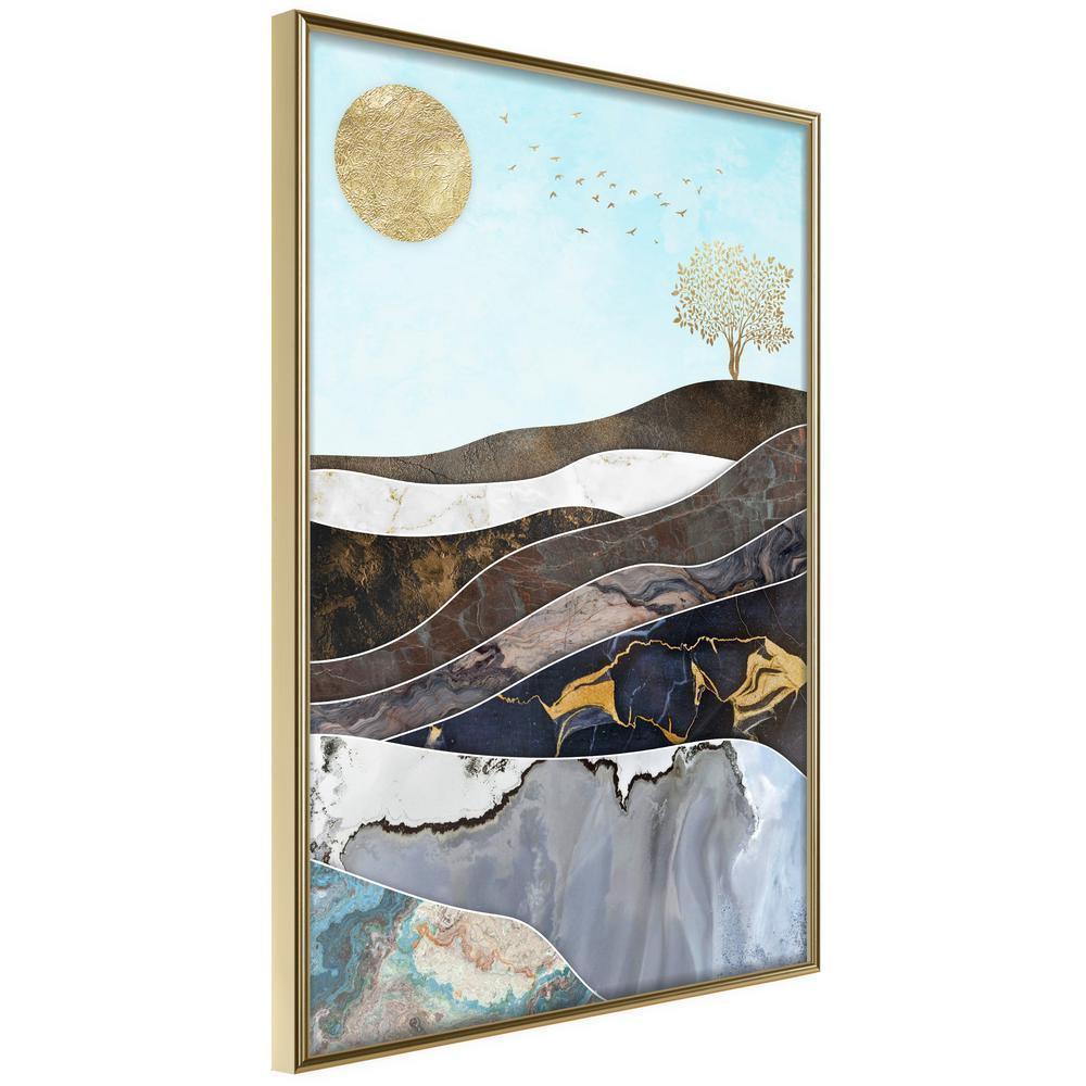 Abstract Poster Frame - Depth of the Interior-artwork for wall with acrylic glass protection