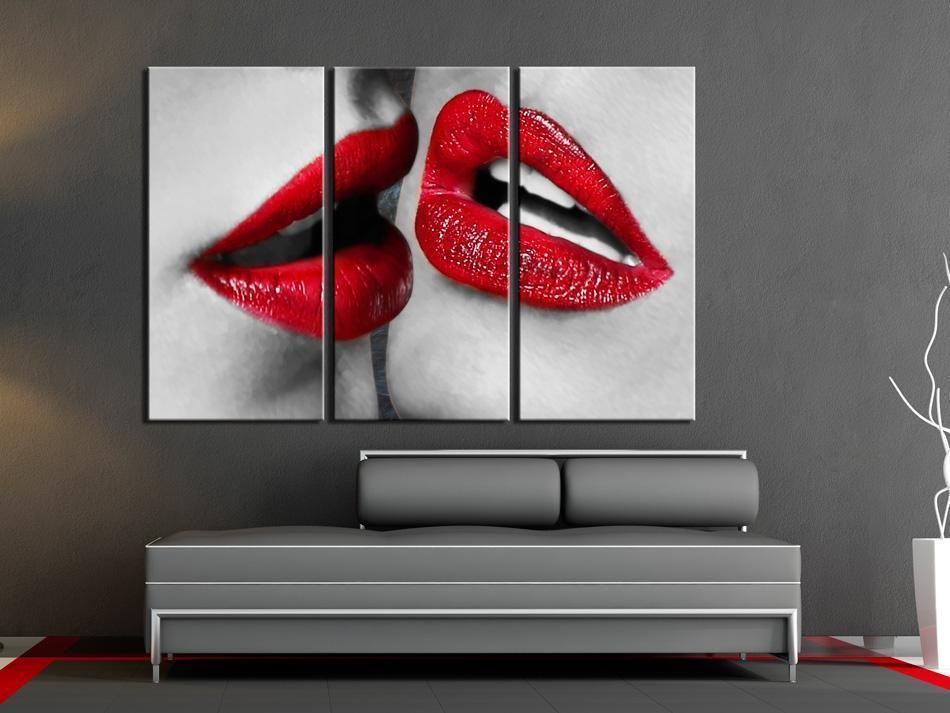 Canvas Print - Hot lips-ArtfulPrivacy-Wall Art Collection