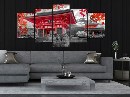 Canvas Print - Kyoto Japan (5 Parts) Wide-ArtfulPrivacy-Wall Art Collection