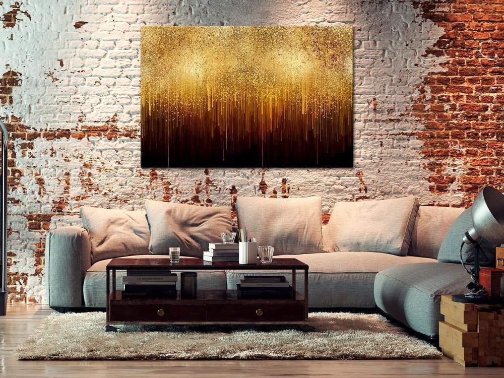 Canvas Print - Golden Expansion (1 Part) Wide-ArtfulPrivacy-Wall Art Collection