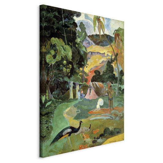 Canvas Print - Landscape with Peacocks