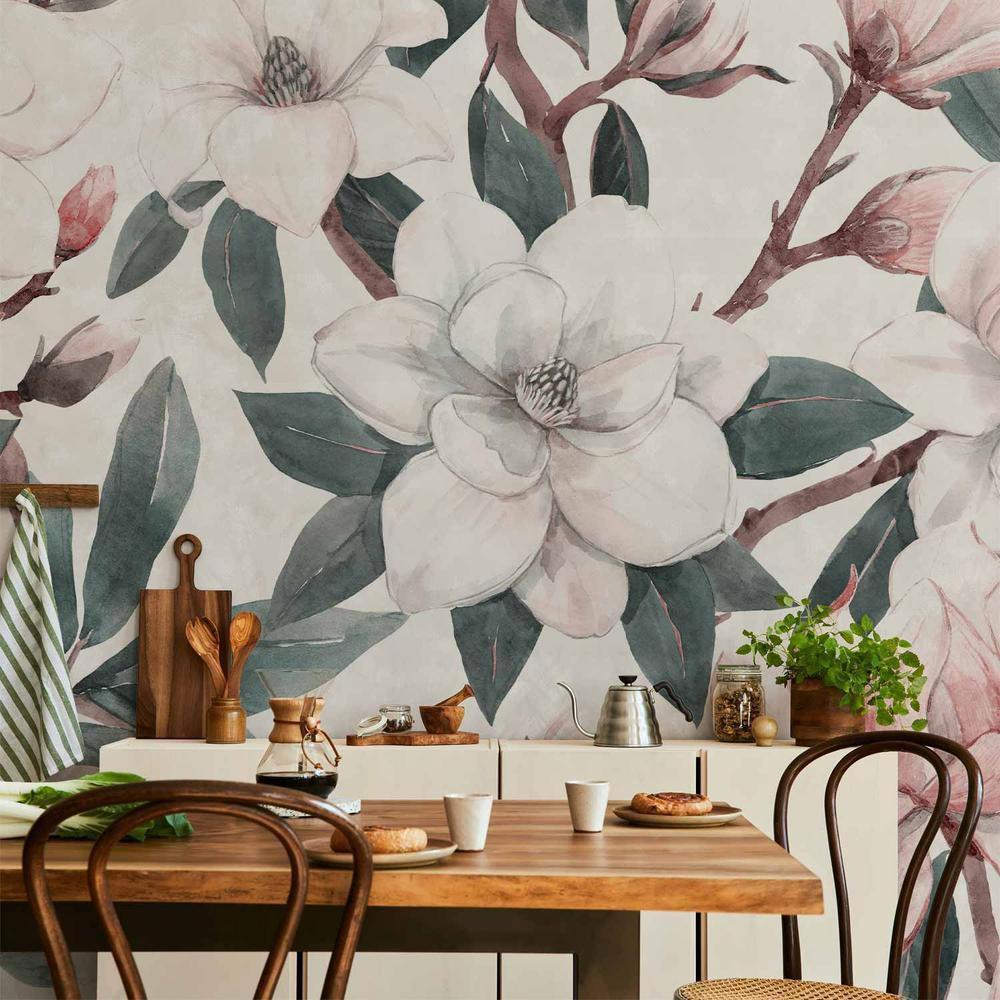 Wall Mural - Watercolor Magnolias - Second Variant