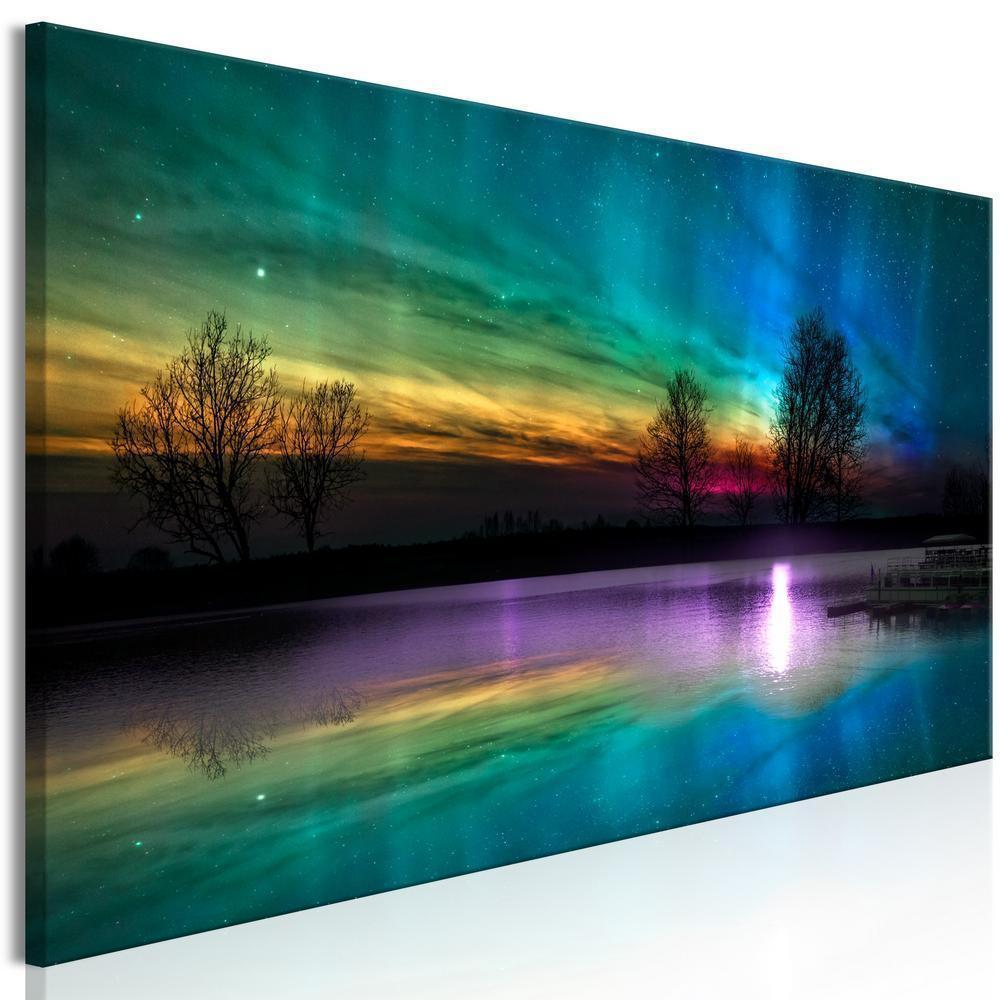 Canvas Print - Rainbow Aurora (1 Part) Narrow-ArtfulPrivacy-Wall Art Collection