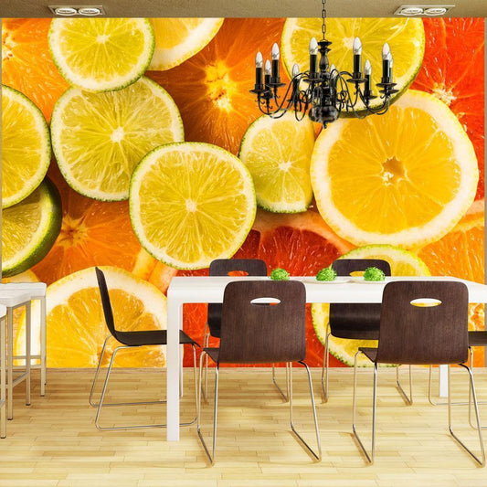 Wall Mural - Citrus fruits-Wall Murals-ArtfulPrivacy
