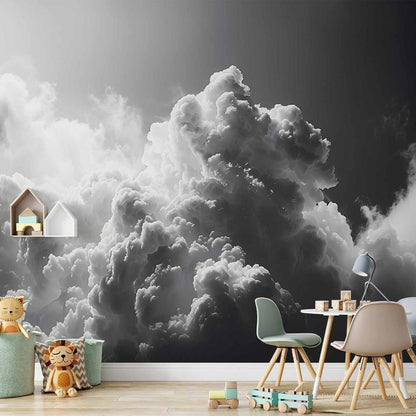 Wall Mural - Extraordinary Phenomenon: The Sun Illuminating Dark Clouds