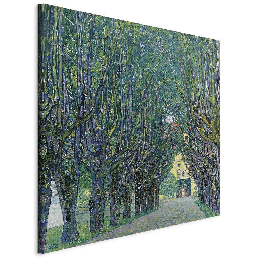 Canvas Print - Alley of Trees in the Park at the Kammer Castle Art-ArtfulPrivacy-Wall Art Collection