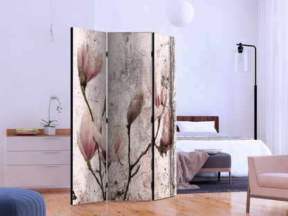 Decorative partition-Room Divider - Magnolia Curtain-Folding Screen Wall Panel by ArtfulPrivacy