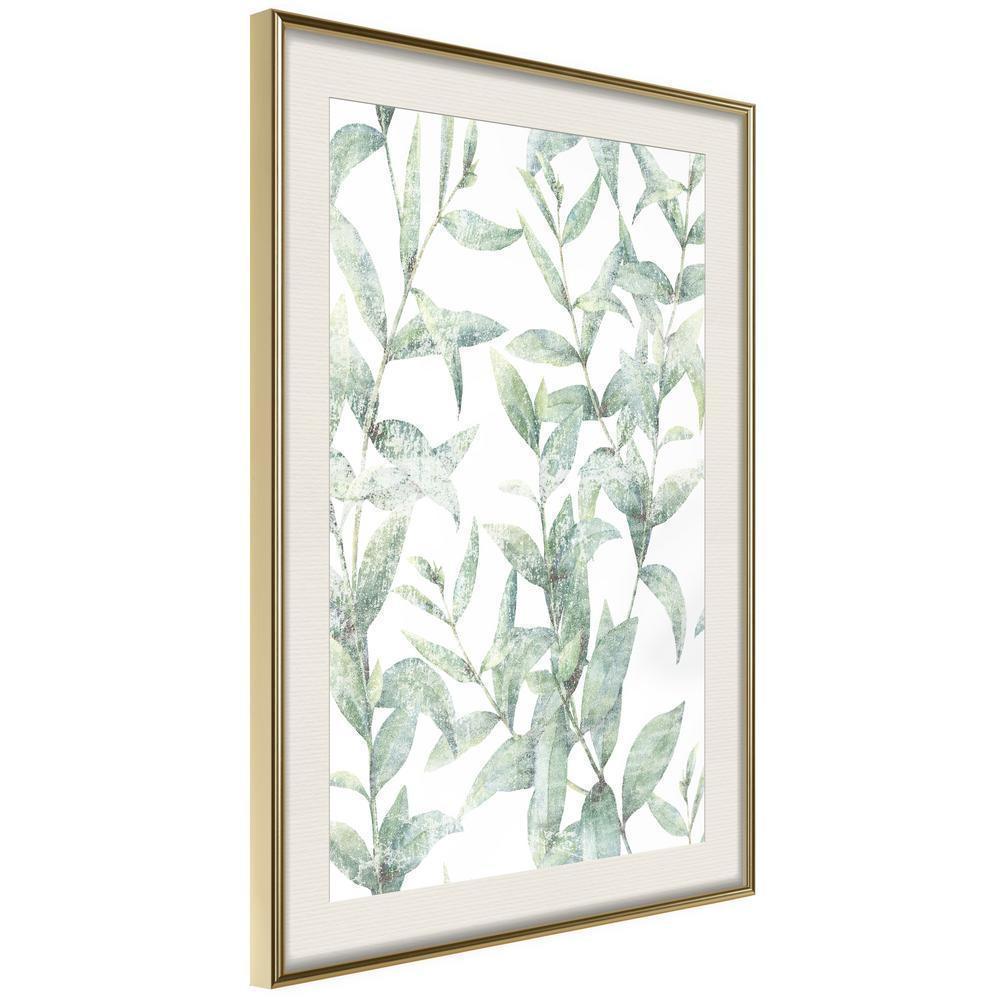 Botanical Wall Art - Sheer Batiste-artwork for wall with acrylic glass protection