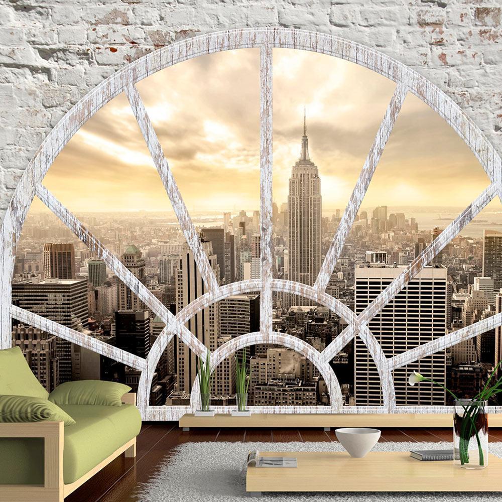 Wall Mural - NY - City in the morning-Wall Murals-ArtfulPrivacy