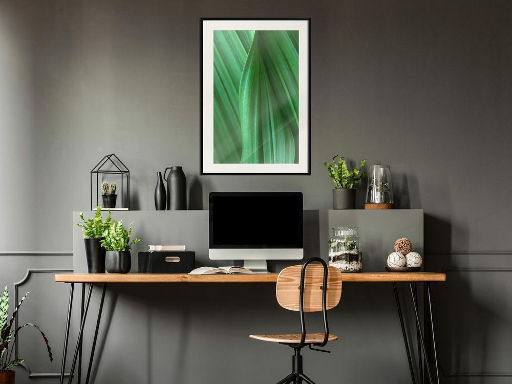 Botanical Wall Art - Leaf Structure-artwork for wall with acrylic glass protection