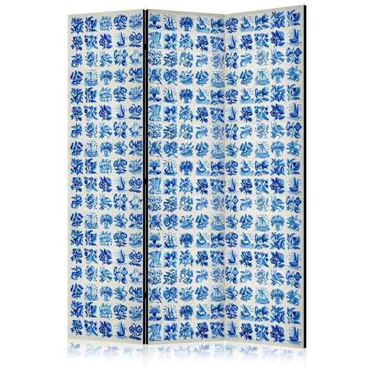 Room Divider - Ceramic Tiles - Traditional Portuguese Blue Tiles Azulejos