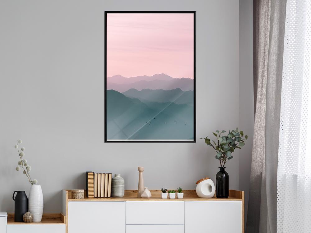 Framed Art - Natural Gradient I-artwork for wall with acrylic glass protection