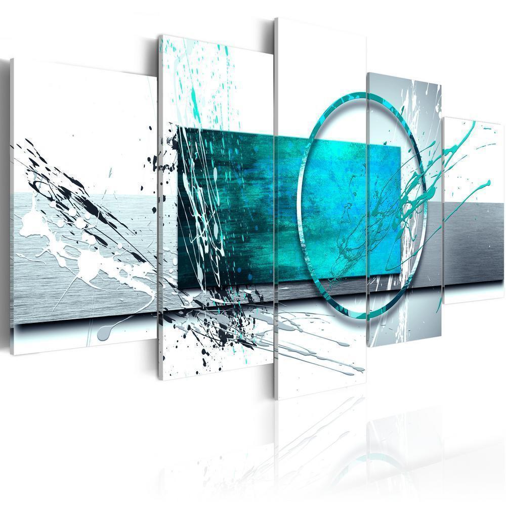 Durable Plexiglas Decorative Print - Acrylic Print - Turquoise Expression - ArtfulPrivacy