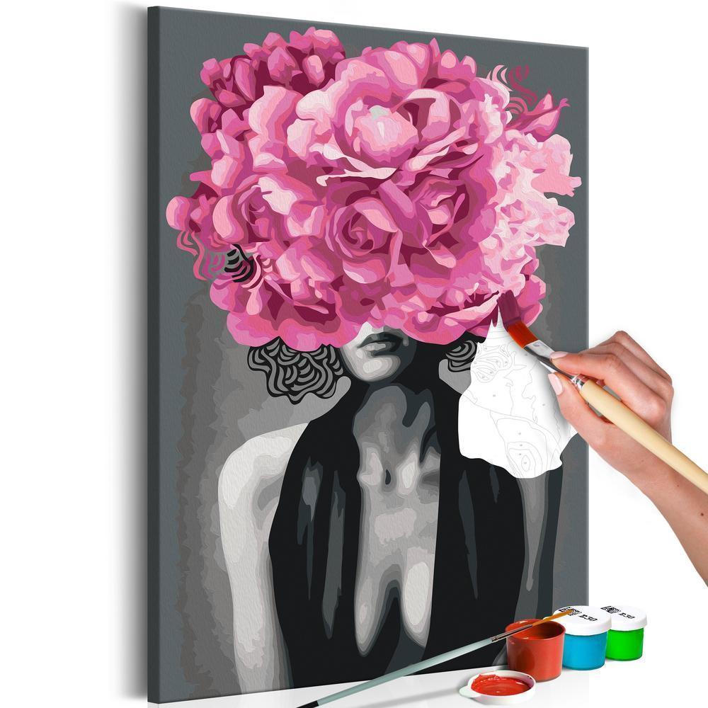 Start learning Painting - Paint By Numbers Kit - Noir Woman - new hobby