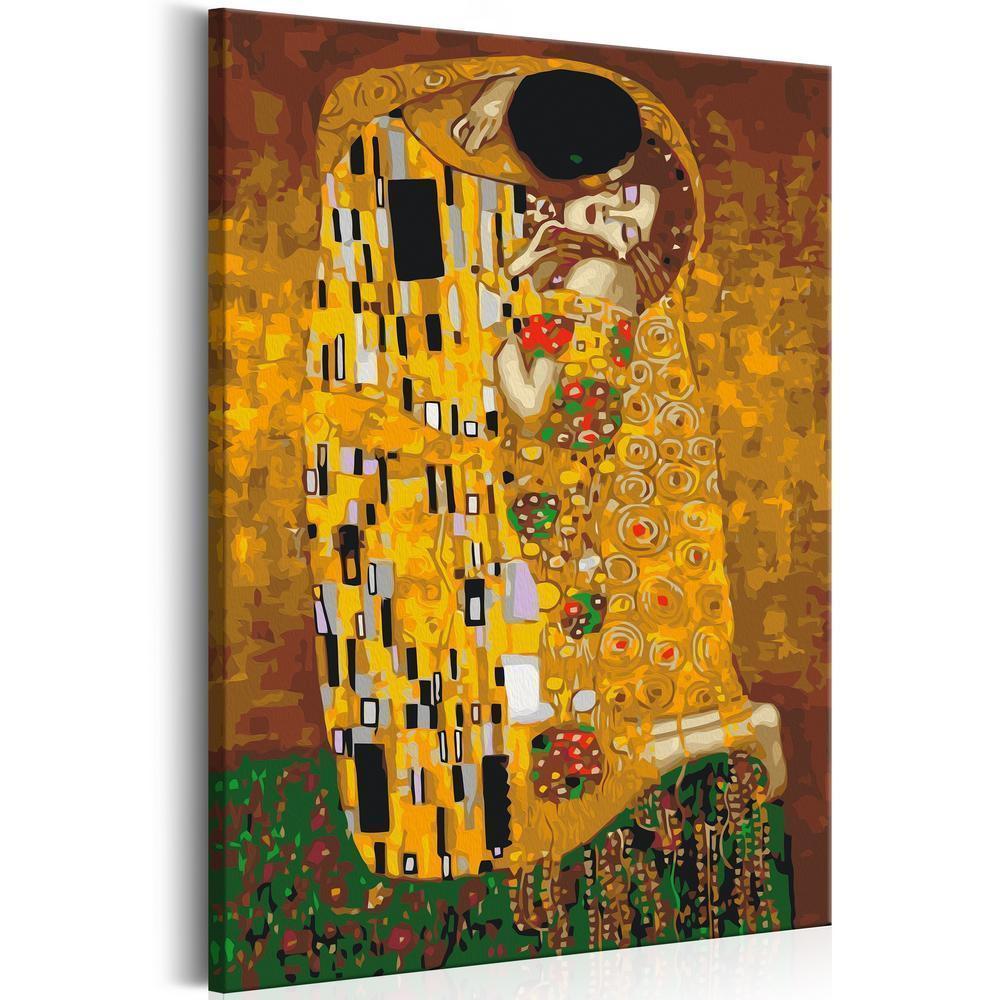 Start learning Painting - Paint By Numbers Kit - Klimt: The Kiss - new hobby