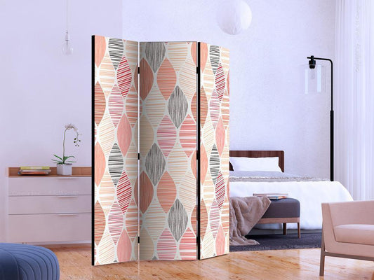 Decorative partition-Room Divider - Spring Leaves-Folding Screen Wall Panel by ArtfulPrivacy