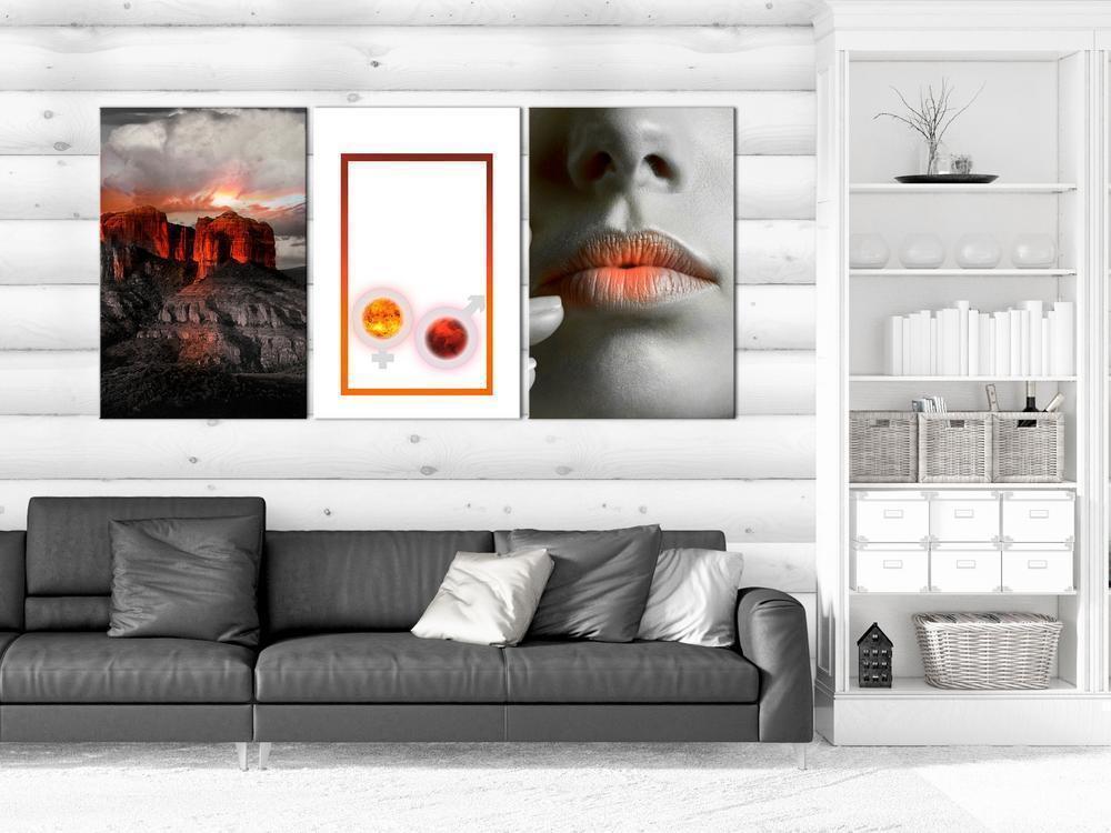 Canvas Print - Passion (3 Parts)-ArtfulPrivacy-Wall Art Collection