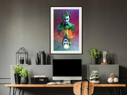 Wall Decor Portrait - Two Faces of a Villain-artwork for wall with acrylic glass protection