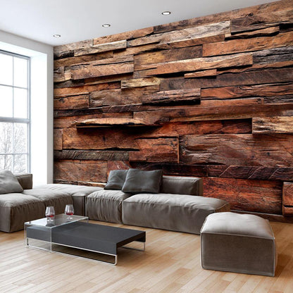 Wall Mural - Rustic Style: Forest Cottage-Wall Murals-ArtfulPrivacy