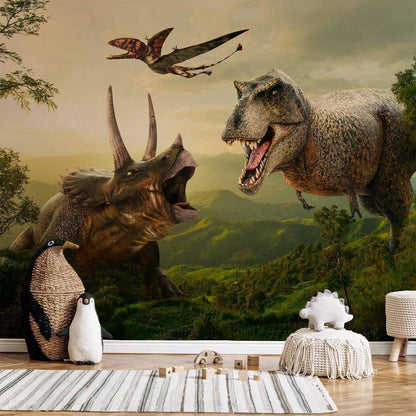 Wall Mural - Dinosaur Square