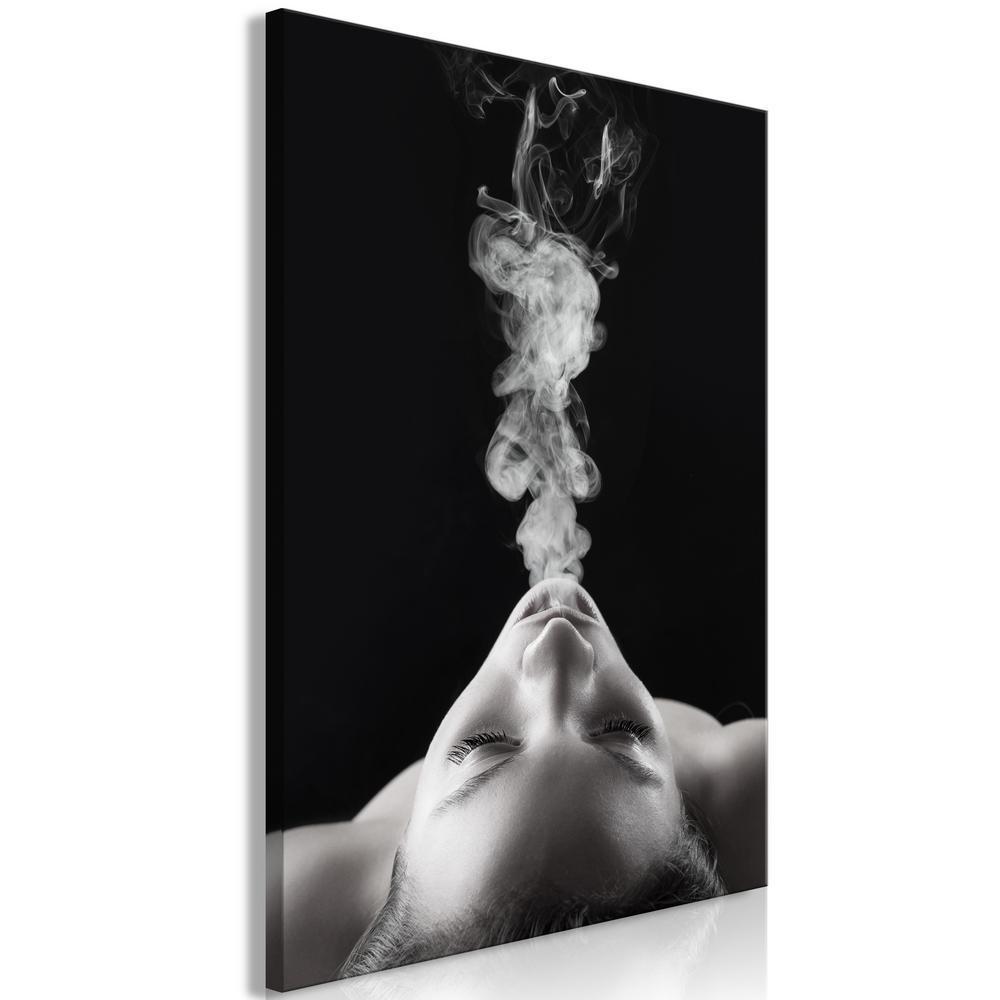 Canvas Print - Smoke Cloud (1 Part) Vertical-ArtfulPrivacy-Wall Art Collection