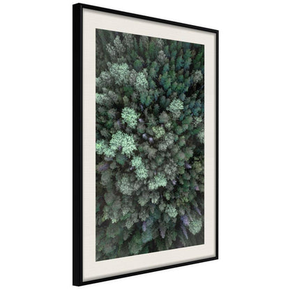 Framed Art - World from High Above-artwork for wall with acrylic glass protection