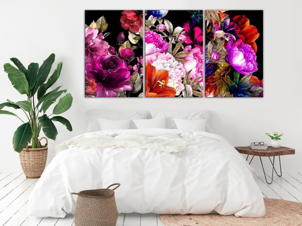 Canvas Print - Holiday Bouquet (3 Parts)-ArtfulPrivacy-Wall Art Collection