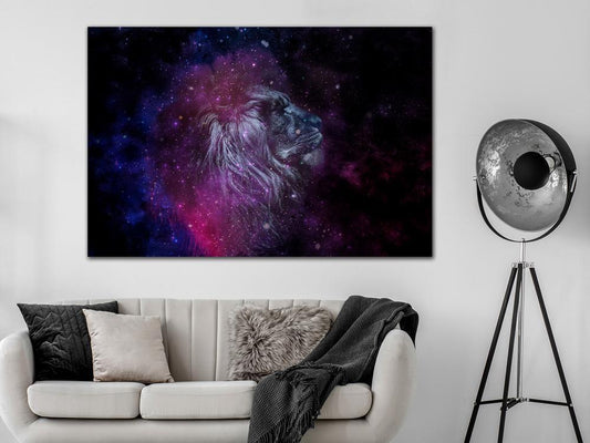 Canvas Print - Cosmic Lion (1 Part) Wide-ArtfulPrivacy-Wall Art Collection