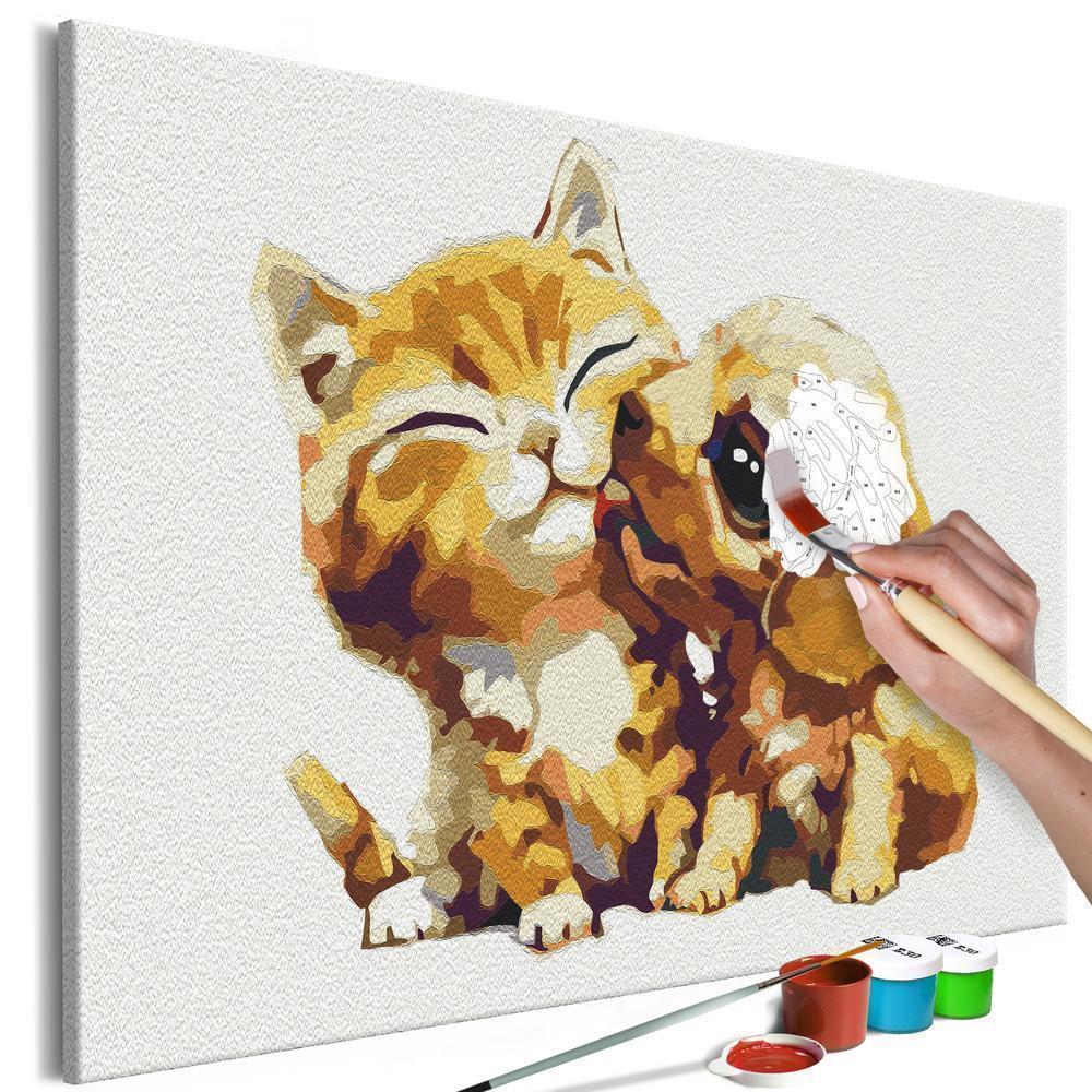 Start learning Painting - Paint By Numbers Kit - Non-Obvious Love - new hobby