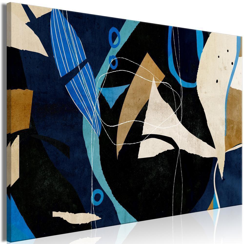 Canvas Print - Configuration of Abstraction (1 Part) Wide-ArtfulPrivacy-Wall Art Collection