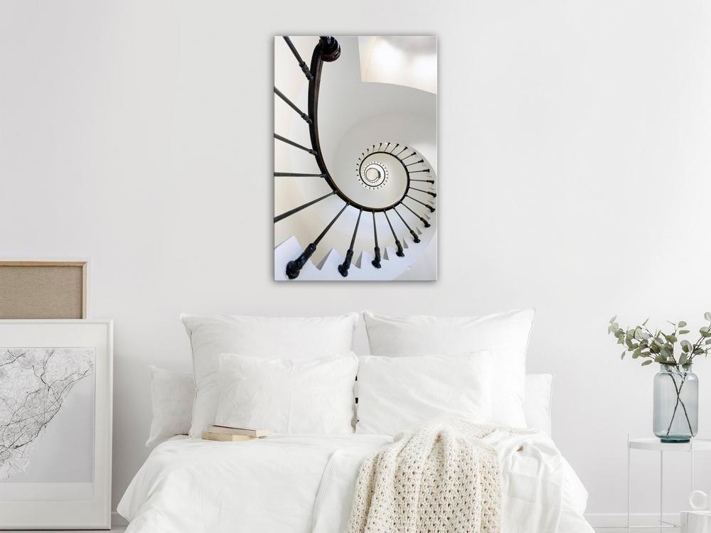 Canvas Print - Endless Stairs (1 Part) Vertical-ArtfulPrivacy-Wall Art Collection