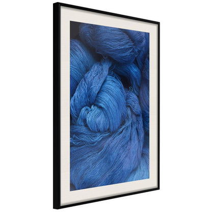 Winter Design Framed Artwork - Yarn-artwork for wall with acrylic glass protection