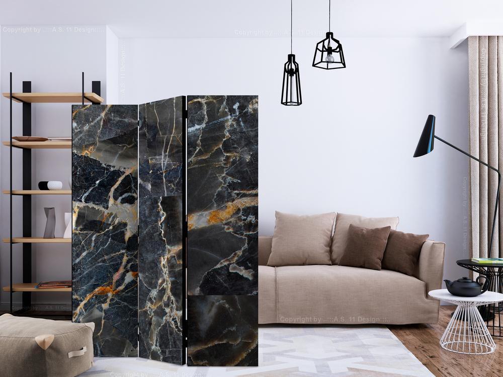 Room Divider - Black Marble