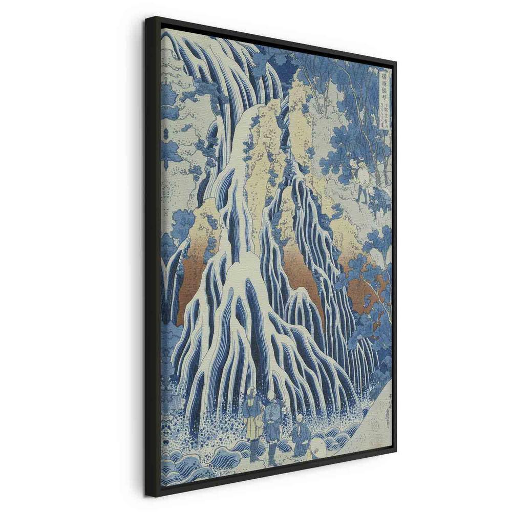 Canvas Print - Kirifuri Fall on Kurokami Mount from the series 'Shokoku Taki Meguri' (A Journey to the Waterfalls of All the Provinces) (Hokusai Katsushika)