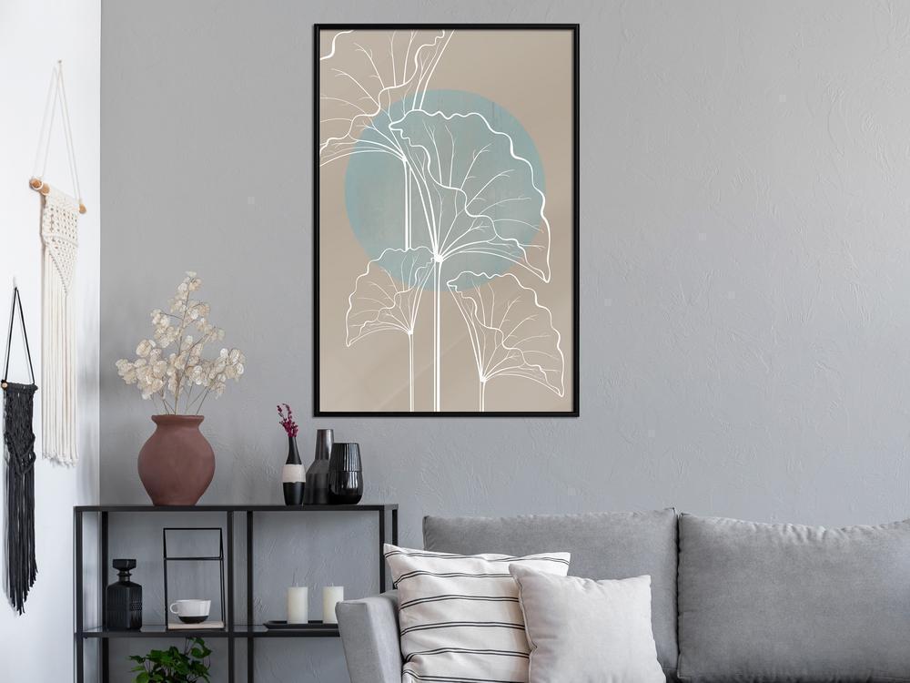 Abstract Poster Frame - Miraculous Plant-artwork for wall with acrylic glass protection