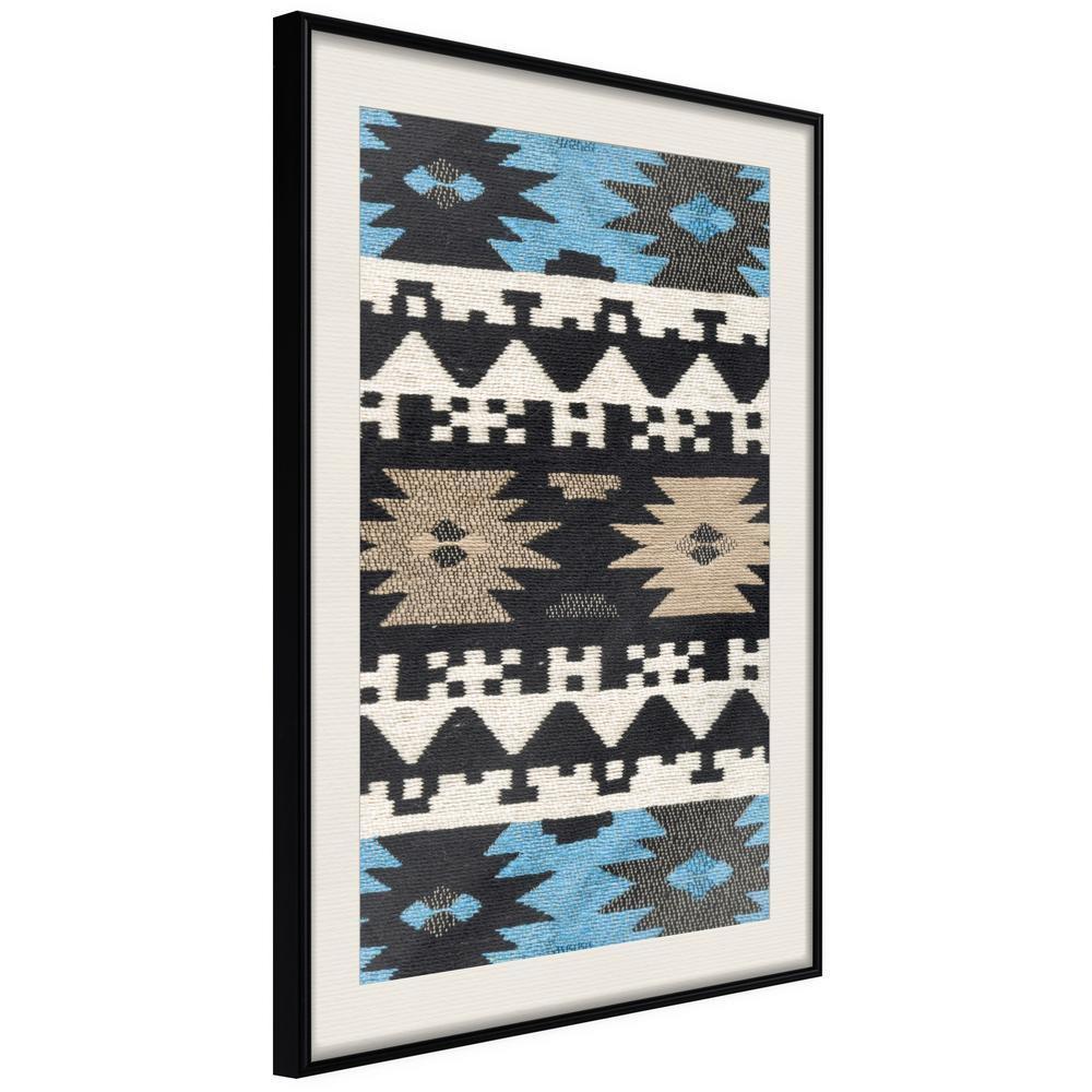 Abstract Poster Frame - Tribal Patterns-artwork for wall with acrylic glass protection