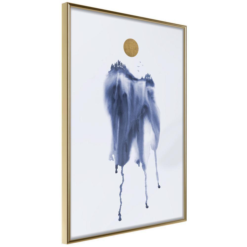 Winter Design Framed Artwork - Waterfall of Colour-artwork for wall with acrylic glass protection