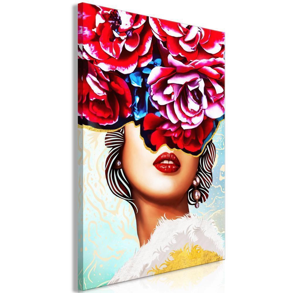 Canvas Print - Sweet Lips (1 Part) Vertical-ArtfulPrivacy-Wall Art Collection