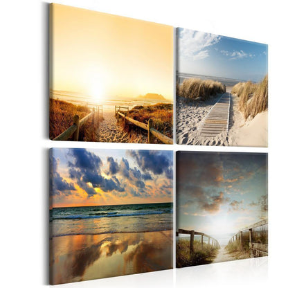 Canvas Print - On The Beach of Dreams-ArtfulPrivacy-Wall Art Collection