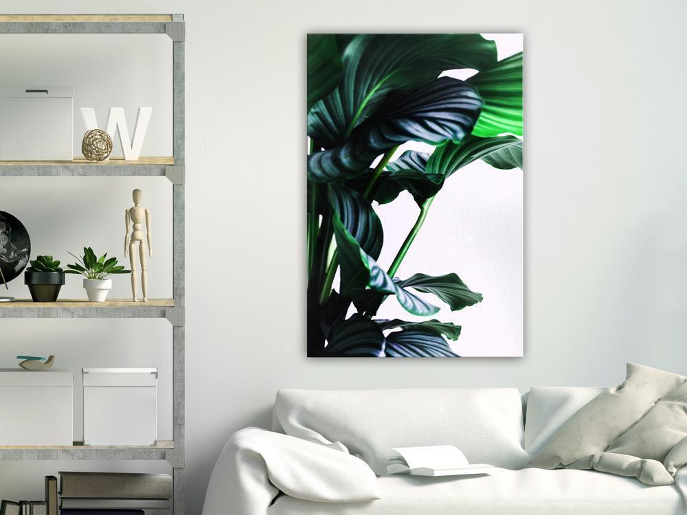 Canvas Print - Springy Leaves (1 Part) Vertical-ArtfulPrivacy-Wall Art Collection