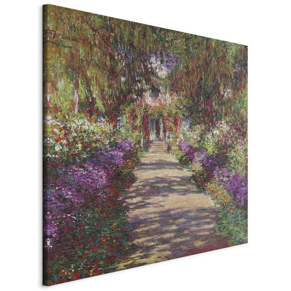 Canvas Print - Garden Path in Giverny-ArtfulPrivacy-Wall Art Collection