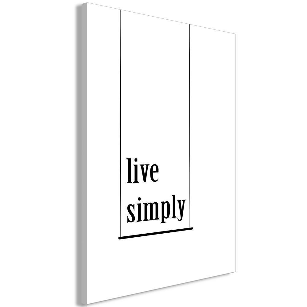 Canvas Print - Minimalistic Motto (1 Part) Vertical-ArtfulPrivacy-Wall Art Collection