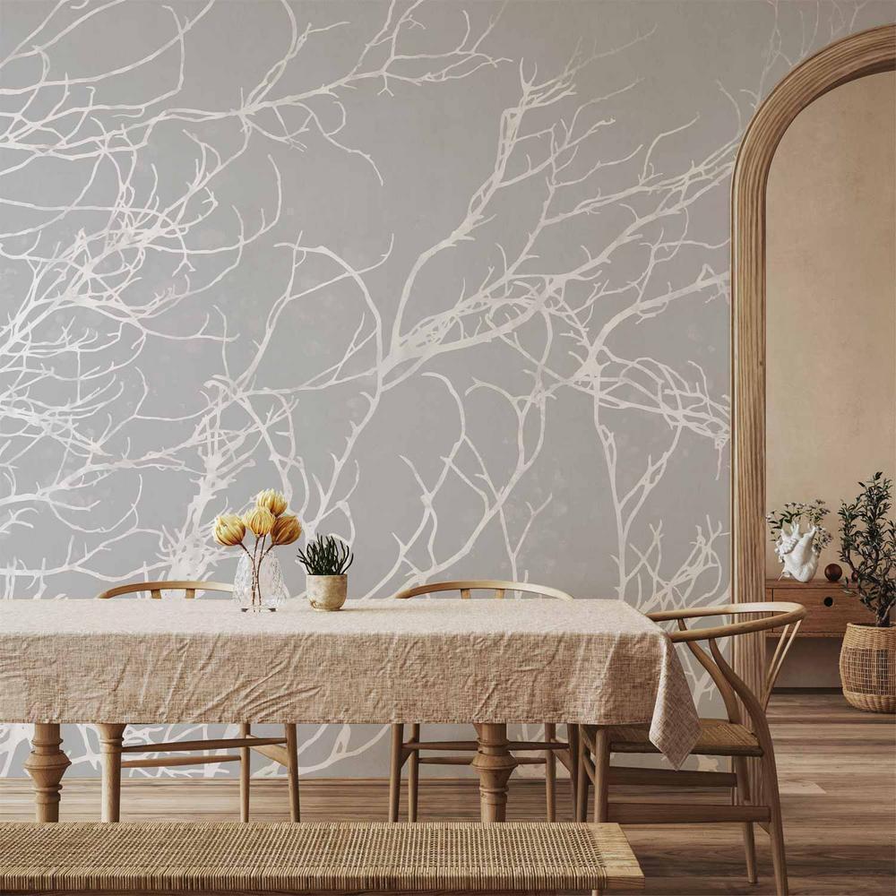 Wall Mural - White Trees