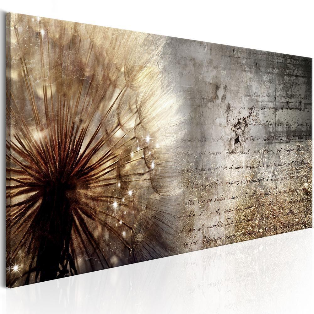 Canvas Print - Dandelion on Concrete-ArtfulPrivacy-Wall Art Collection