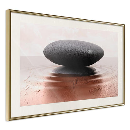 Framed Art - Balance-artwork for wall with acrylic glass protection