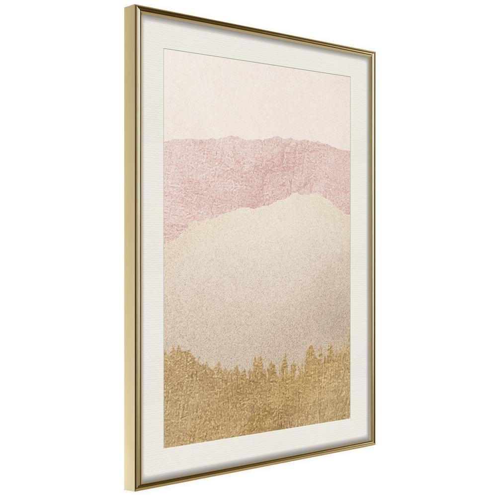 Abstract Poster Frame - Sound of Sand-artwork for wall with acrylic glass protection