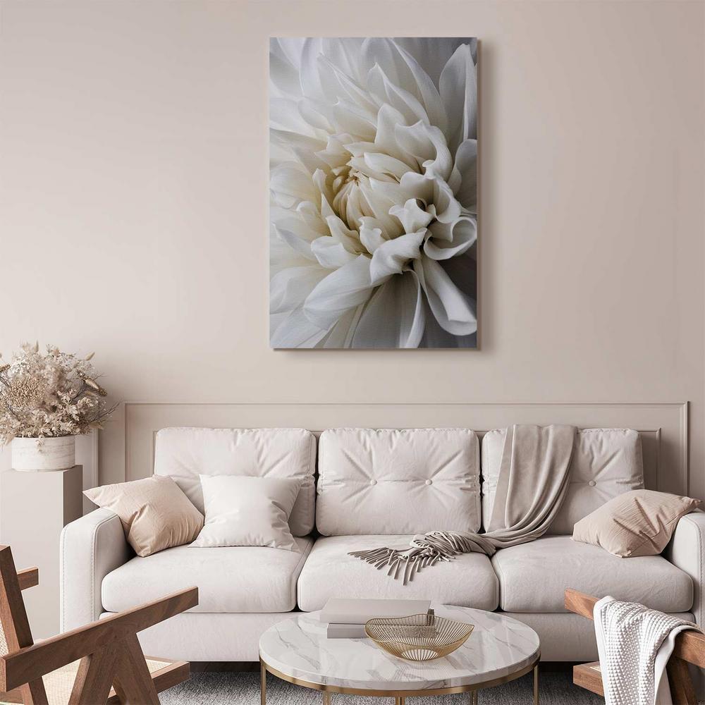 Canvas Print - White Dahlia