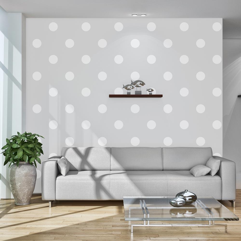 Wall Mural - Cheerful polka dots-Wall Murals-ArtfulPrivacy